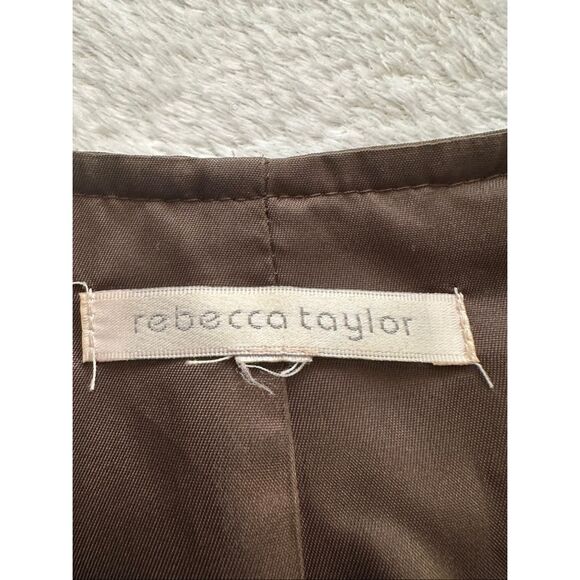 Rebecca Taylor women’s chocolate brown jacket size small - Picture 4 of 9